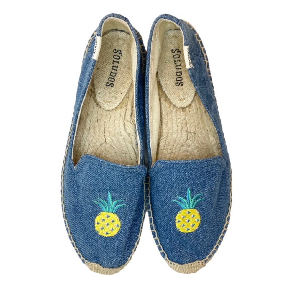 Soludos Denim Pineapple Espadrilles